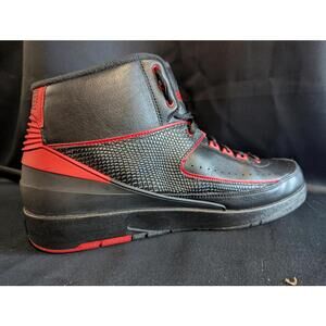 Jordan 2 Retro "Alternate '87" Black Red Size 13 Used VGC 834274-001 High Top